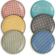Tavolo da dessert, tavolo da salata, tavolo da lavoro, tavolo da colazione, tavolo da salata, tavolo da torta, tavolo da lavoro, ceramica, 6 porzioni, set di tavoli per dessert, salata, colazione, magnetron e lavastoviglie resistente, 20 cm
