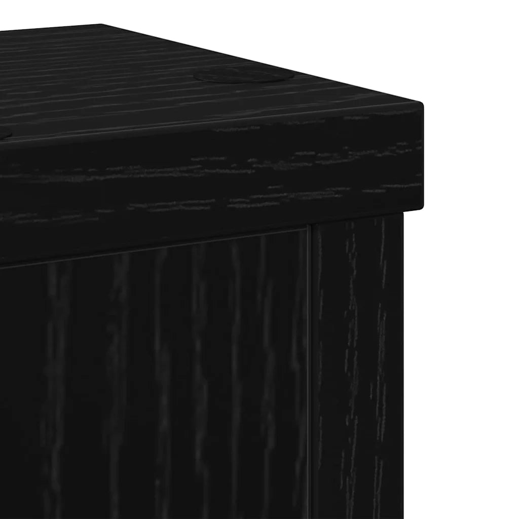 Supporto per piante 2 pcs Rovere Nero 10 x 10 x 18 cm 869228