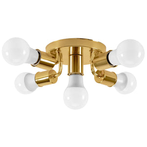 Plafoniera Riflettore Metallo APP708-5C Oro