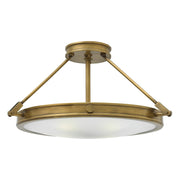 Lampada a Soffitto 4 Luci Kalf Acciaio Bianco A Bracci Curvi E Sfere Vetro Opalino E Oro