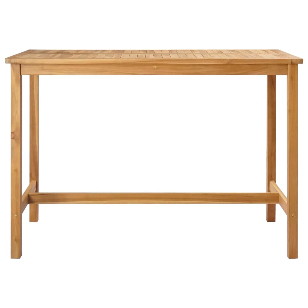 Tavolo da bar Naturale 150 x 75 x 105 cm Legno di teak solido 42030008