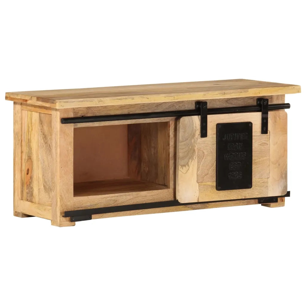 Mobile Porta TV 90x35x40 cm in Legno Massello di Mango 321570