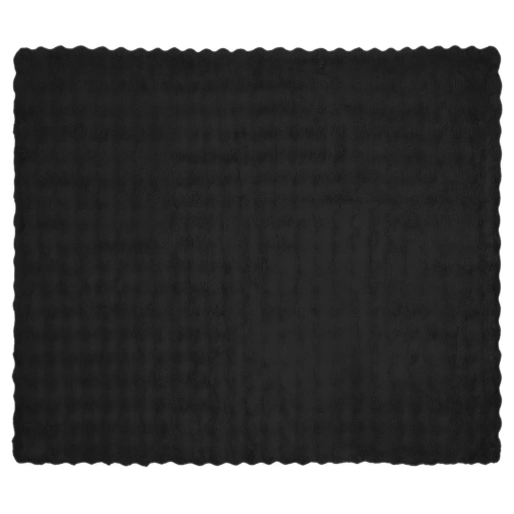 Coperta antiscivolo in sintetica di coniglio Olite 4 pcs Nero