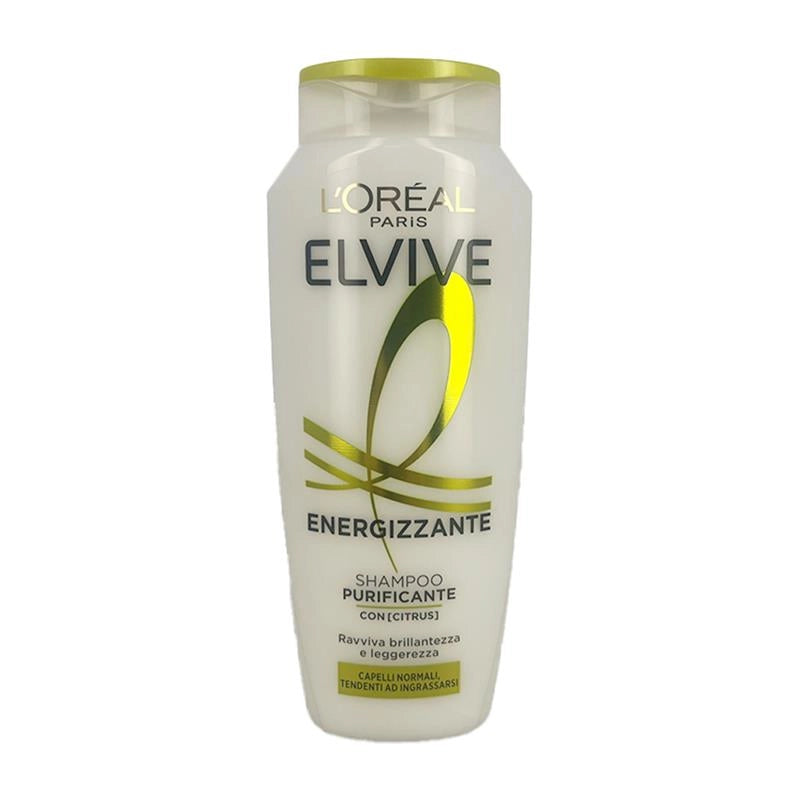 L'OREAL PARIS ELVIVE SHAMPOO PURIFICANTE ENERGIZZANTE CON CITRUS BRILLANTEZZA E LEGGEREZZA PER CAPELLI NORMALI TENDENTI AD INGRASSARSI 250 ML