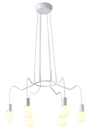 Lampadario Candellux Basso 36-71026 bianco 6xE27 metallo