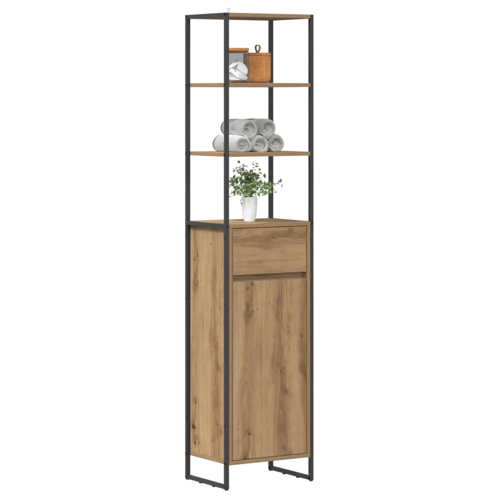 Mobile da Bagno con porta Rovere Artigianale 40 x 30 x 180 cm 886497