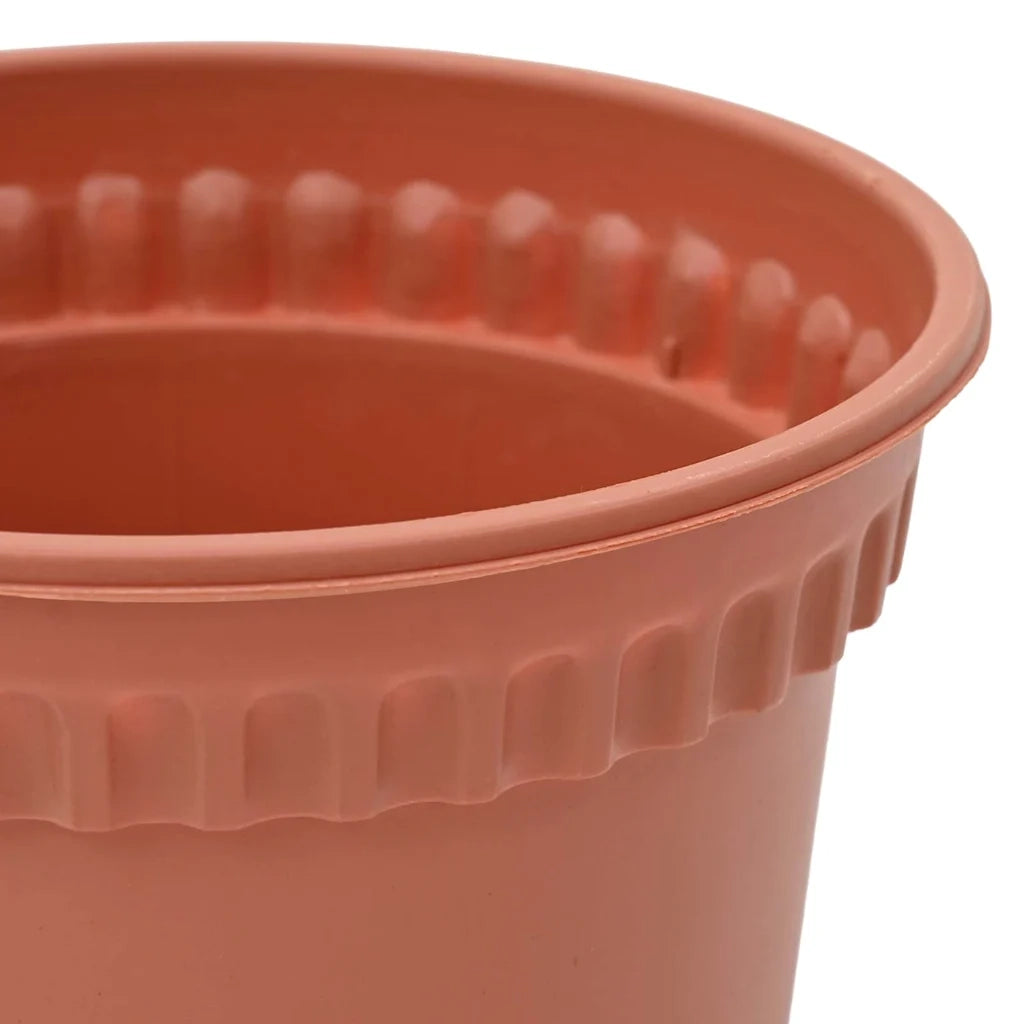 Vasi per Piante 24 pcs Rosso Mattone Ø 15 x 12 cm Plastica
