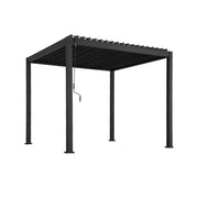 Pergola bioclimatica 3x3m in alluminio con lamelle orientabili,