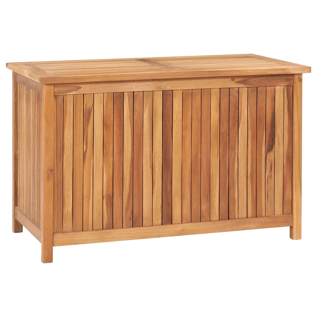 Cassetta portaoggetti per mobili da giardino 90 x 50 x 58 cm in legno massello di teak 02_0013054