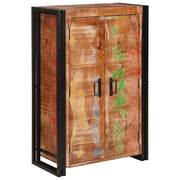 Highboard con Ante Marrone Legno Recuperato Massello e Metallo