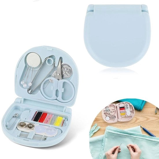 Impostazione base per la sartoria - Set di ago e forbici - Ago e forbici portatili - Kit di cucito da viaggio - Progettazione portatile - Kit per la sartoria