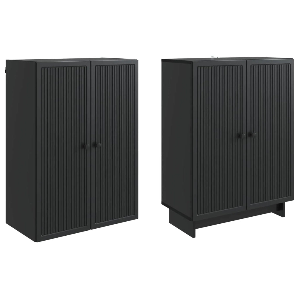 Set di armadi 2 pcs Nero 66 x 34,5 x 90 cm Legno ingegnerizzato 3416359