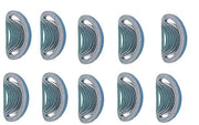 Cinturino di abrasione 10 pezzi - 10mm x 457mm - 40/60/80/120 Grit - Silicato di carbonio verde - Antiscivolo - Adatto per levigare/schiacciare - Cinturino di abrasione