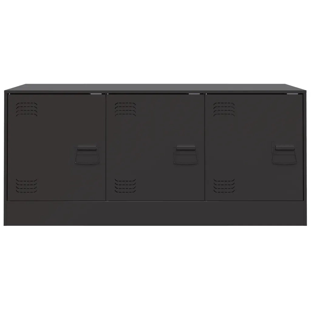 Mobile TV Nero 99x39x44 cm in Acciaio 841643