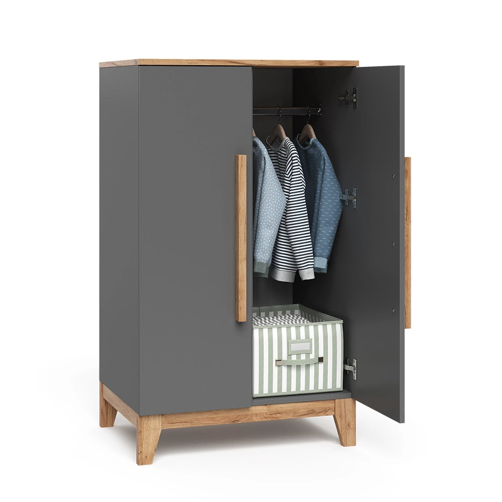 Vitalispa Armadio per bambini Grigio/Artisan 70 x 120 cm