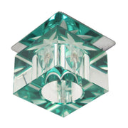 Plafoniera quadrata cromata SK-47 Candellux 1xG4 verde