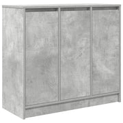 Credenza | Madia | Buffet da pranzo | Armadio da pranzo Grigio Cemento 85x34x76 cm in Legno Multistrato