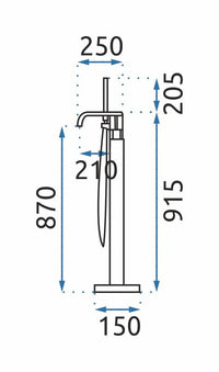 Rubinetto Indipendente Rea Carat Black