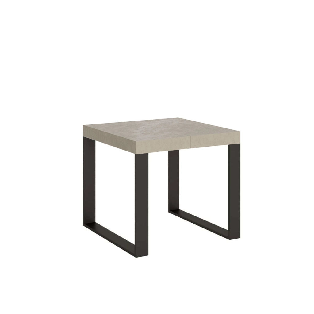 Tavolo allungabile 90x90/246 cm Tekno cashmere gambe antracite