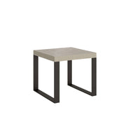Tavolo allungabile 90x90/246 cm Tekno cashmere gambe antracite