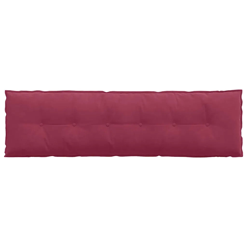 Cuscino per Schiena Rosso Vino 180 x 50 cm Tessuto in Cords