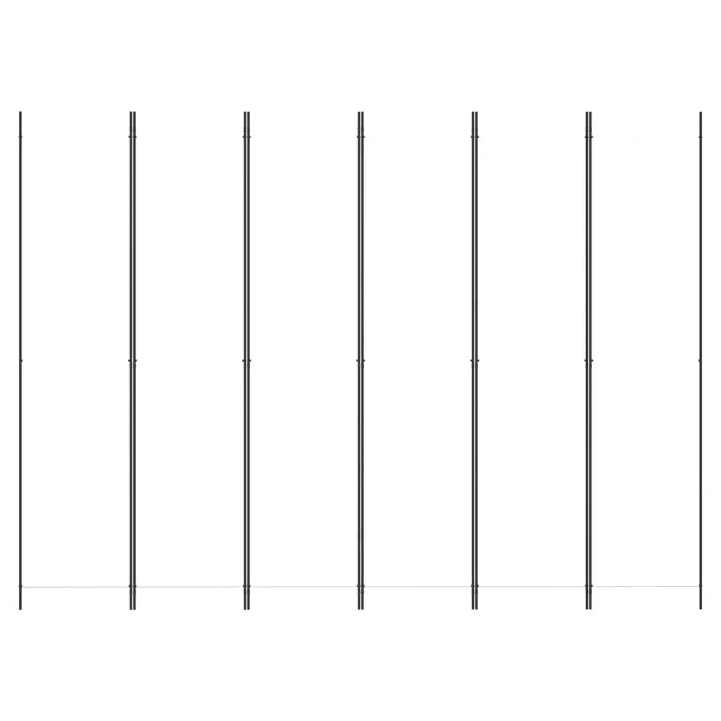 Divisorio a 4 Pannelli Bianco 300x220 cm Tessuto 350206