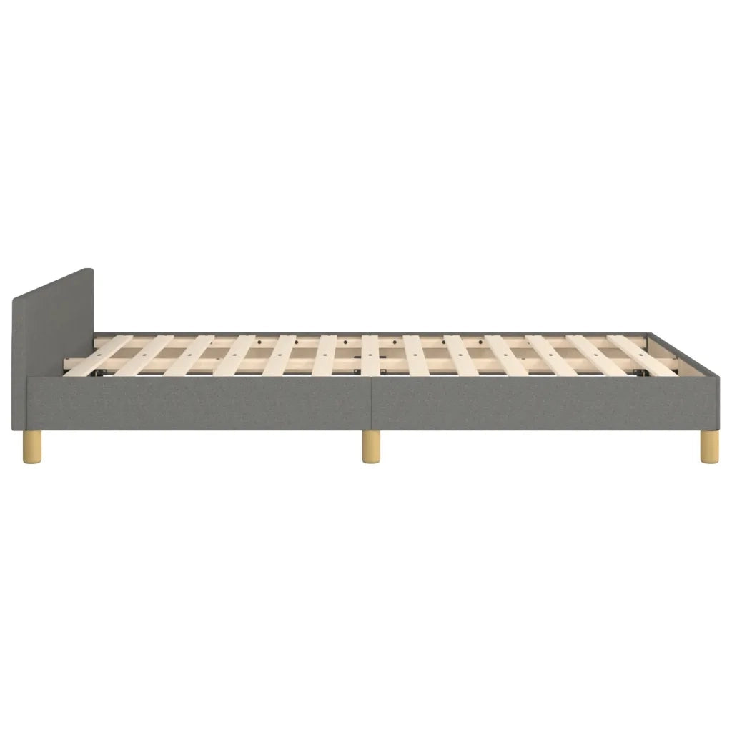 Giroletto senza Materasso Grigio Scuro 120x190 cm in Tessuto