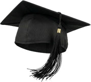 Cappello di Laurea Unisex - 100% Poliestere - 22,5 cm - Accessorio Cerimoniale