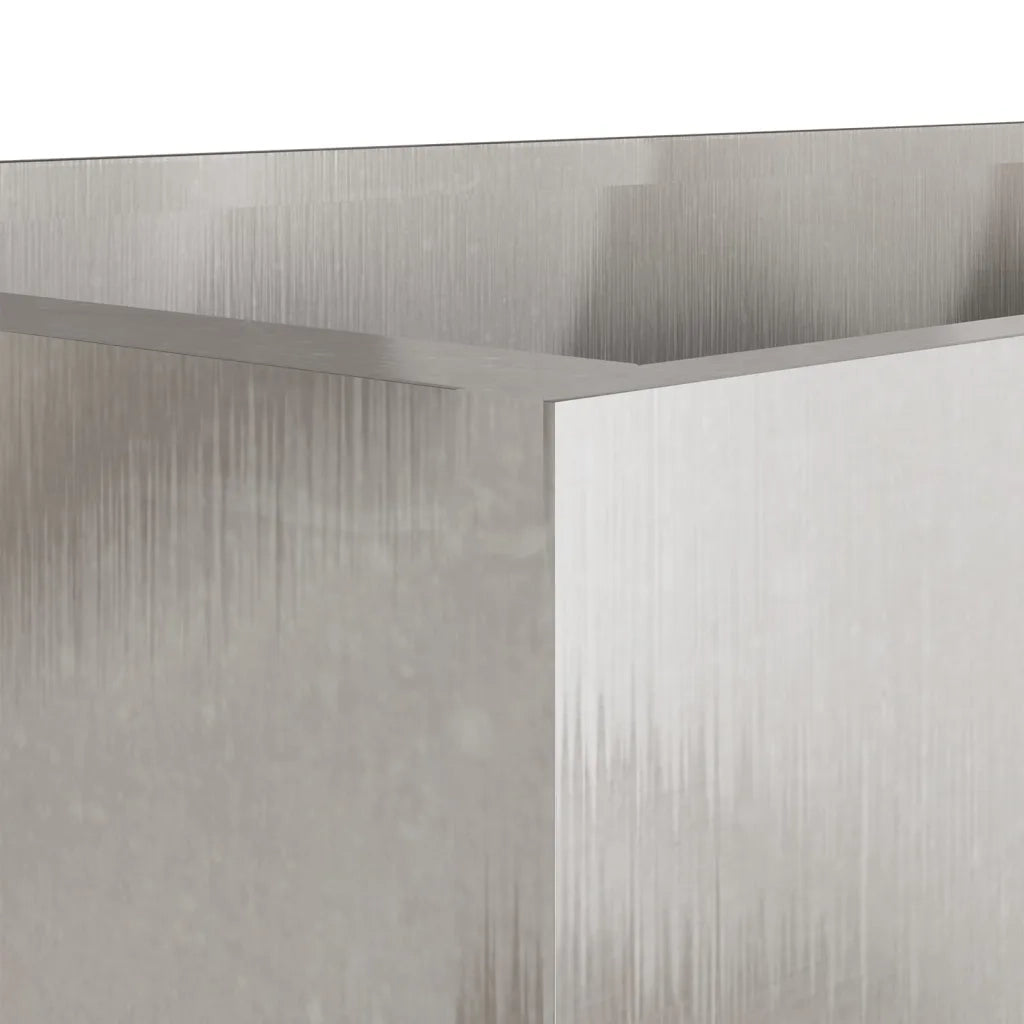 Fioriera Argento 62x47x46 cm in Acciaio Inox
