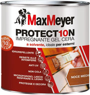 Impregnante Protettivo Legno All'acqua, Noce Medio, 0.75L