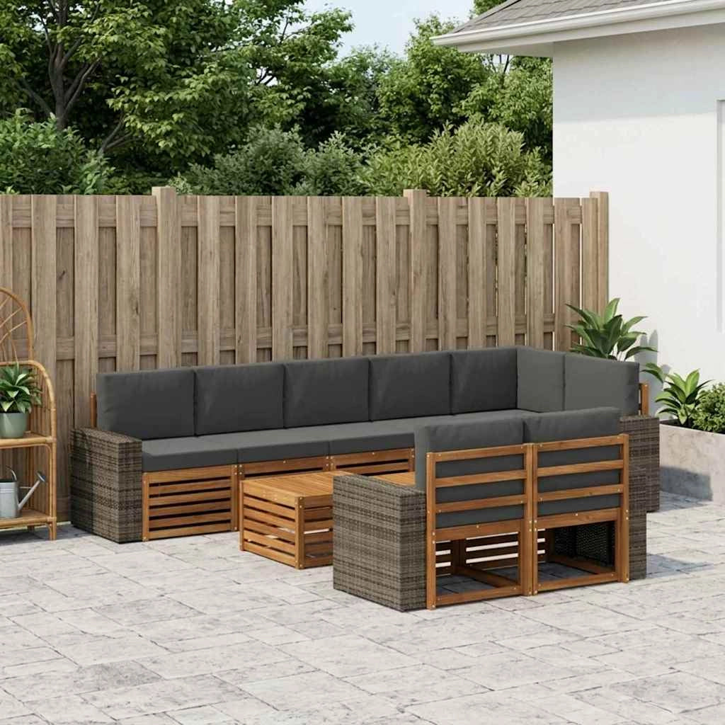 Set divani Legno di Acacia Massello 3384548