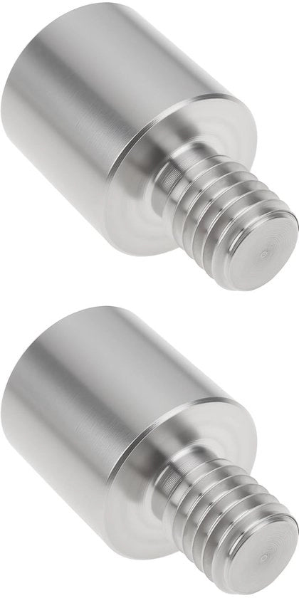 Connettore 2x - Maschio 8mm/ Femmina 3/8 BSF - Lunghezza 25mm - Acciaio Inossidabile - Duraturo e Affidabile - Visconnettore