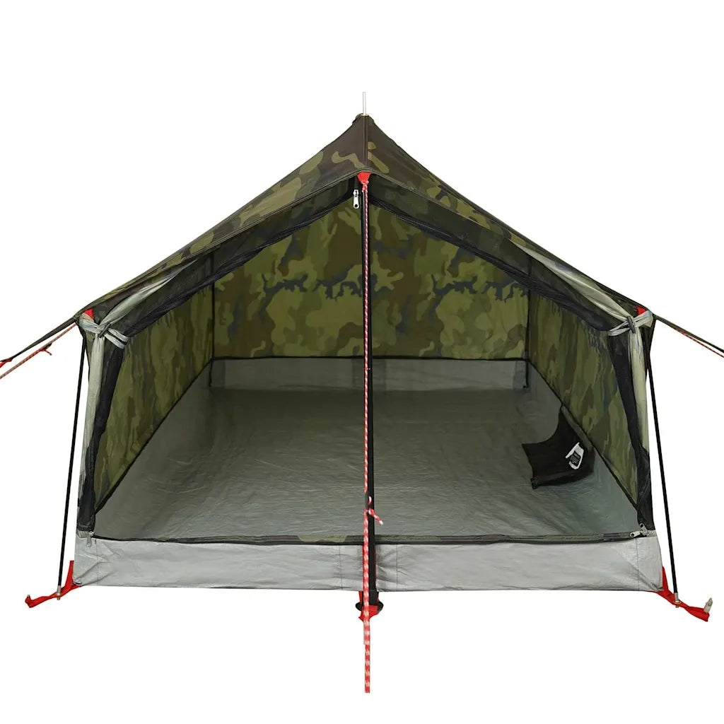 Tenda da Campeggio per 2 Persone-Tenda per Escursionismo Mimetica Impermeabile 398527