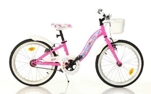 WINX 20", bicicletta per bambini, bici bambina, adatta a bambini tra i 6 e i 10 anni, per altezza tra 120 e 155 cm, con