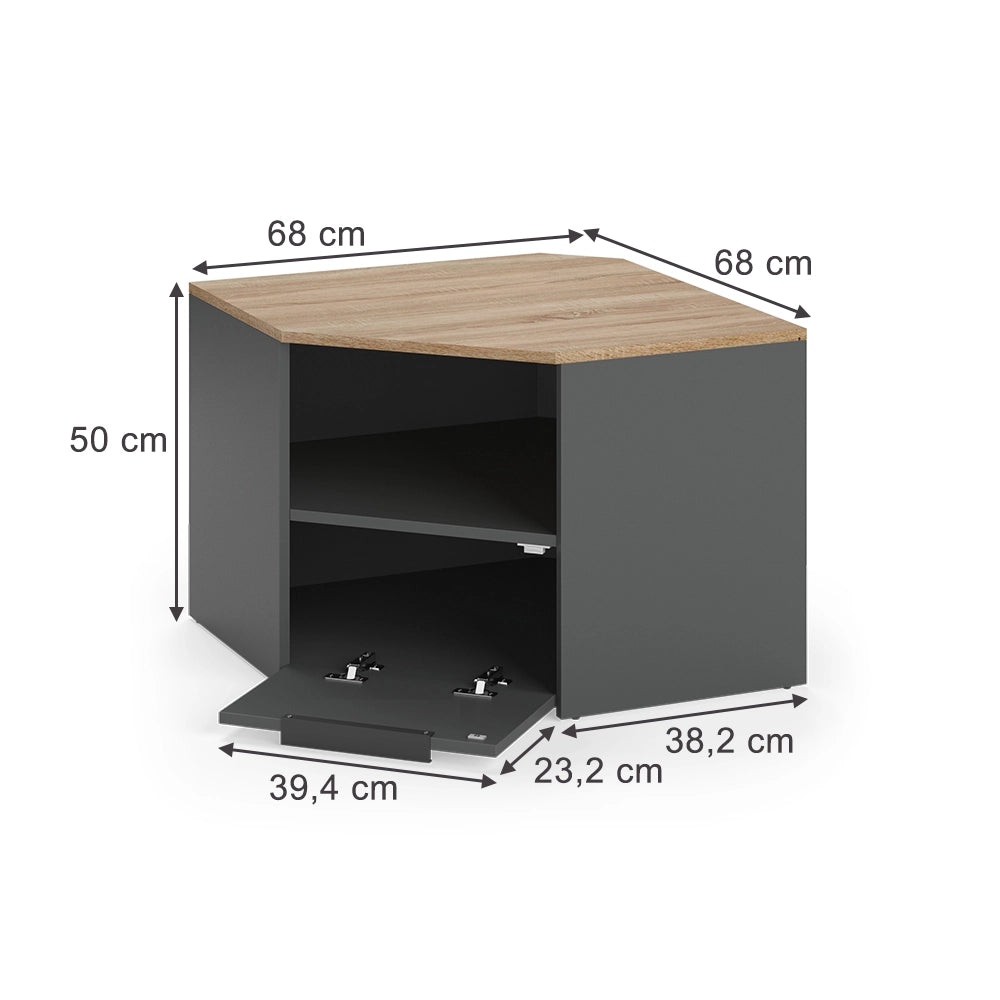 Vicco Credenza bassa Antracite 68 x 50 cm