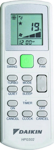 Telecomando ad Infrarossi Daikin WRC-HPC per Ventilconvettori Fan Coil a Parete FWT-GT