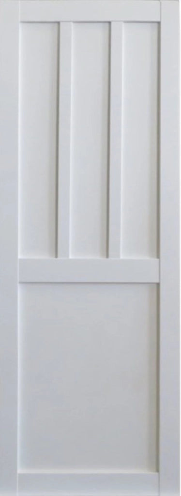 Porta scorrevole a 2 pannelli bianca per abiti H204 x L73