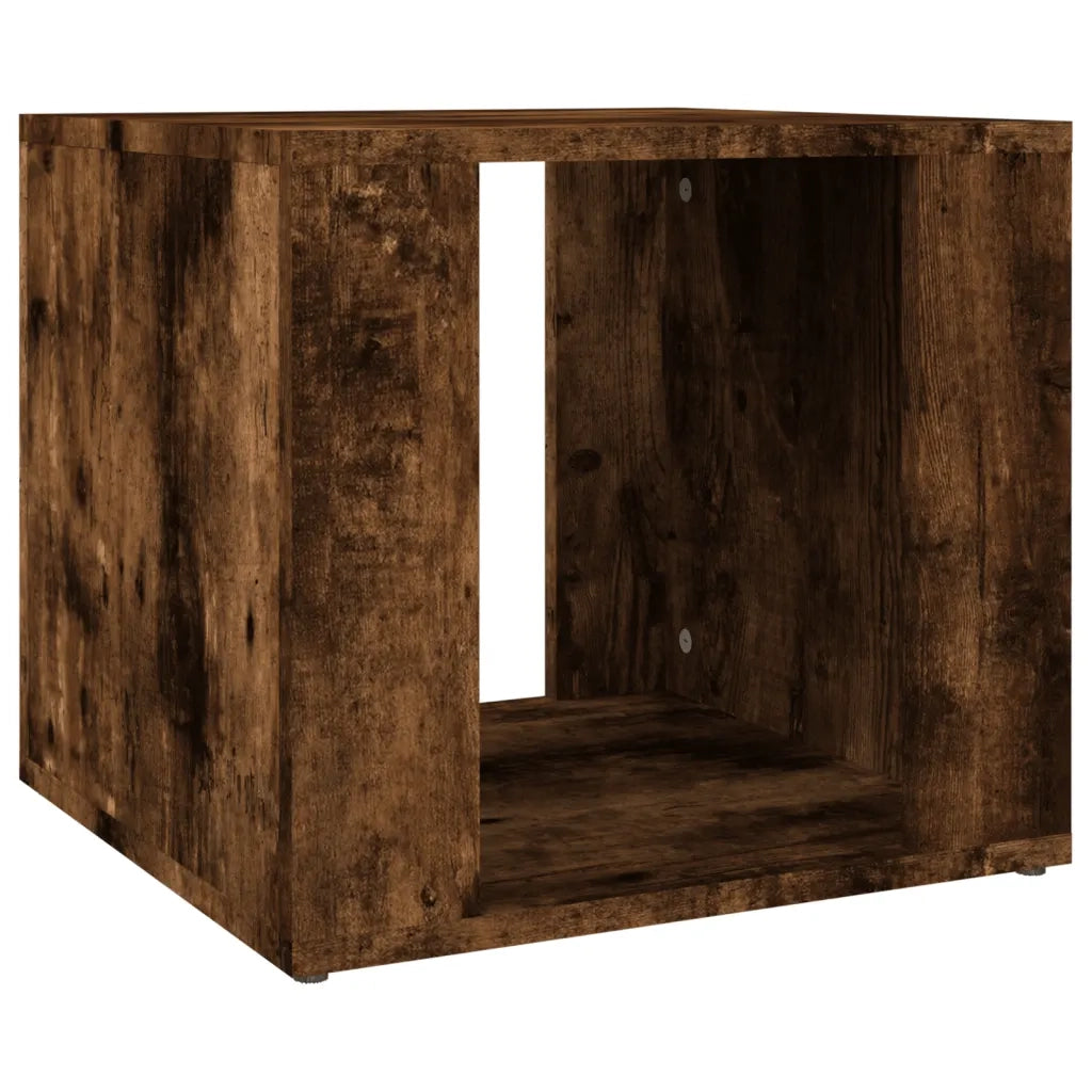 Comodino-Tavolino da notte Rovere Fumo 41x40x36 cm in Legno Multistrato