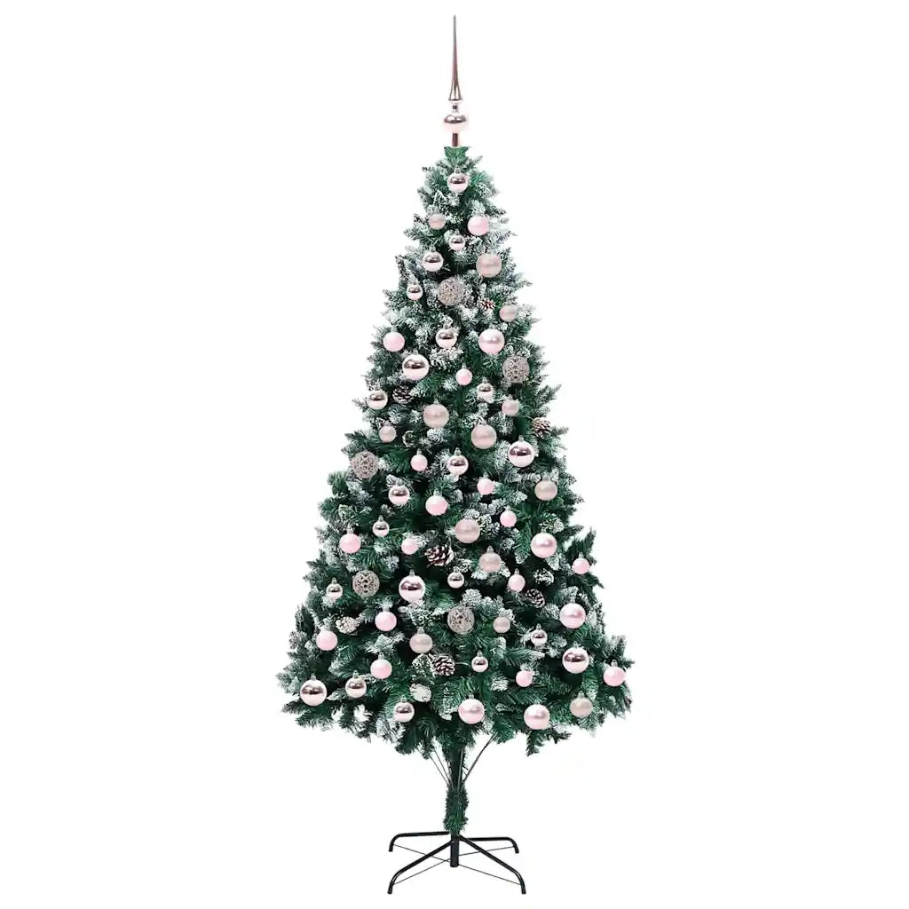 Albero di Natale artificiale con 300 LED Verde 210 cm