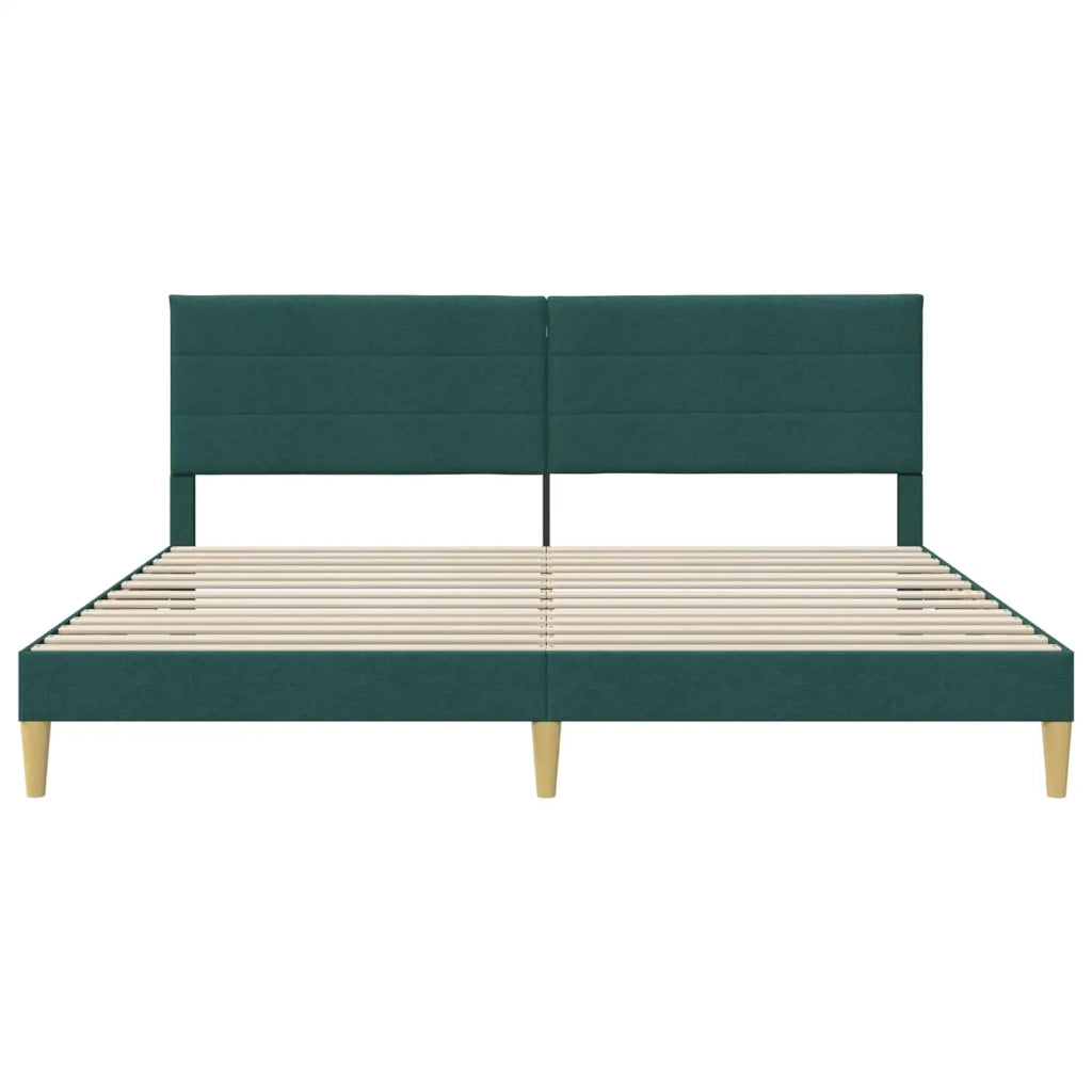 Struttura del letto Verde Scuro 180 x 200 cm Tessuto 42027603