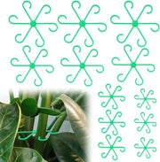 12 pezzi di sostegno per steli di piante - diverse misure per piante rampicanti - sostegni in plastica robusti (verde)