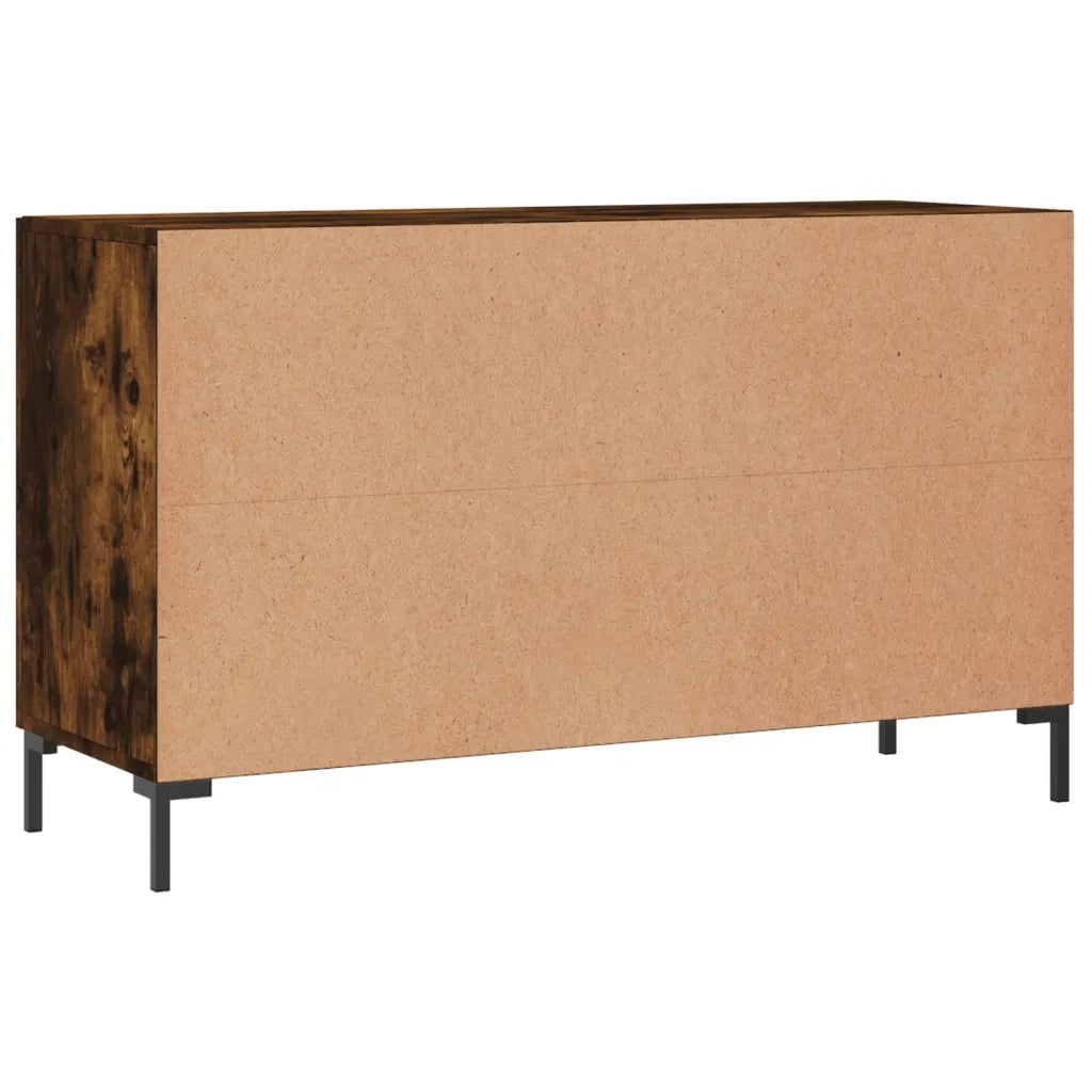 Credenza | Madia | Buffet da pranzo | Armadio da pranzo Rovere Fumo 100x36x60 cm in Legno Multistrato