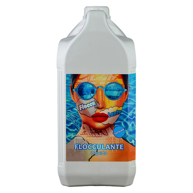 Flocculante Liquido Effetto Schiarente Per Piscina, Confezione Da 5 Kg
