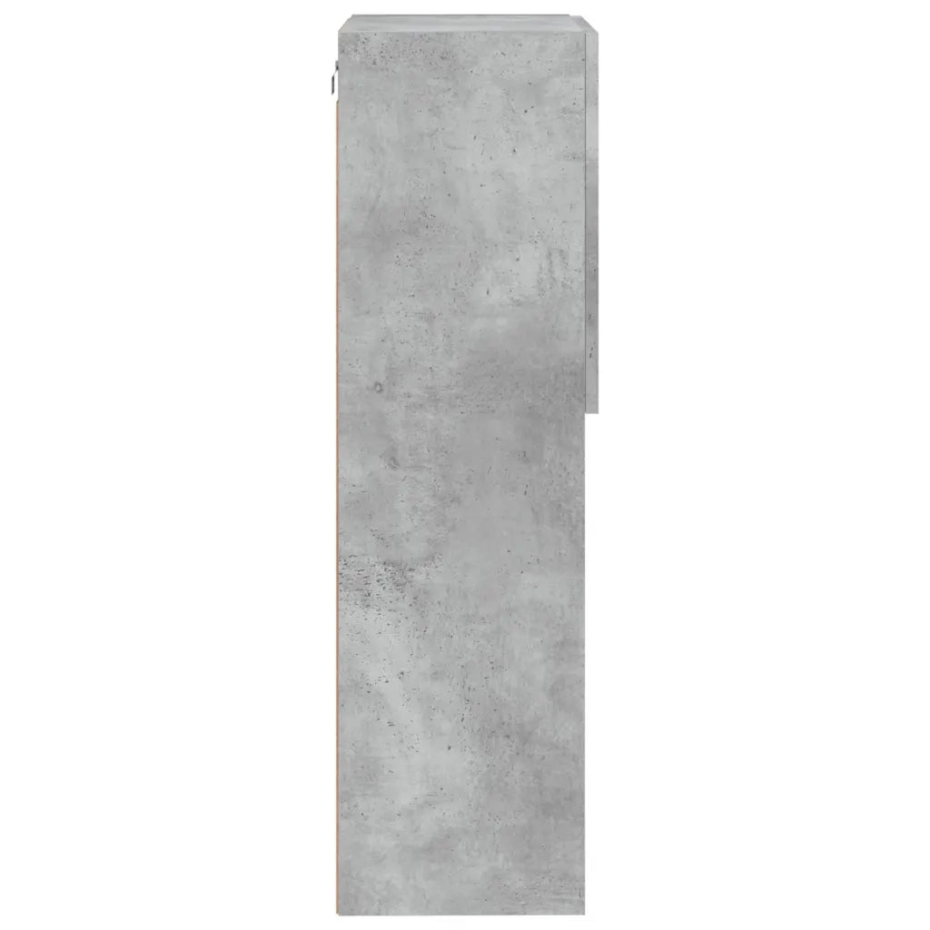 vidaXL Mobile TV con Luci LED Grigio Cemento 40,5x30x102 cm