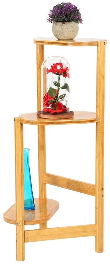 Supporto per piante con grande capacità - Sostegno stabile - Design semplice/stilistico - Alte gambe - Impermeabile - Ideale per soggiorno/balcone - Supporto per piante