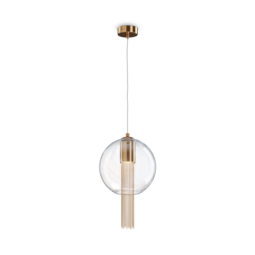 Maytoni Sospensione contemporanea Flusso 1 luce GU10 bronzo metallo vetro