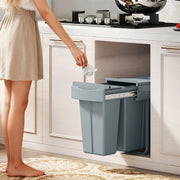 PATTUMIERA da incasso 52x26x40,8 cm Grigio in plastica