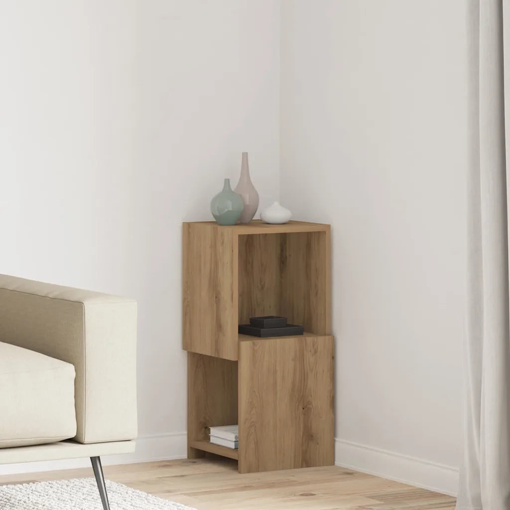 Mobile angolare Rovere artigianale 30,5x30x65cm