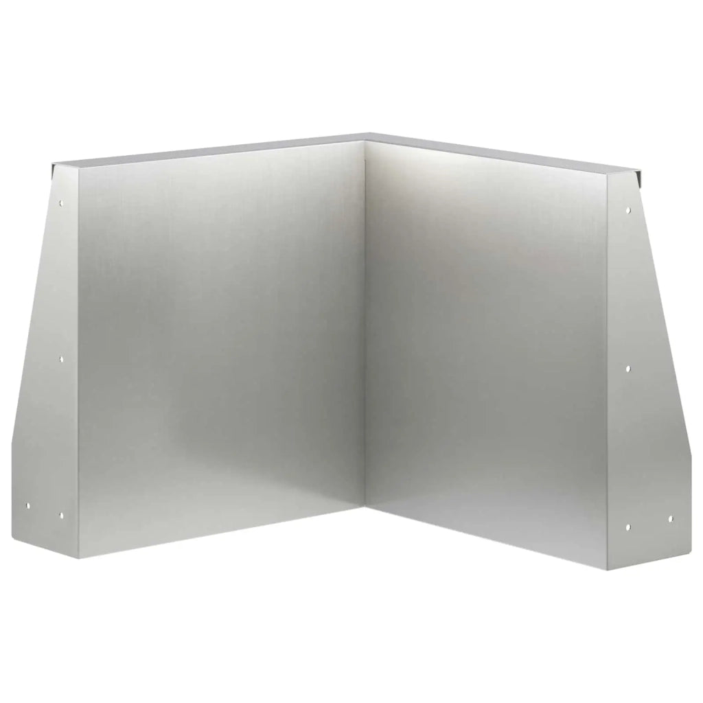 Muro di contenimento 2 pz 50 x 50 x 30 cm Acciaio Inox Argento 8015166