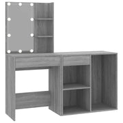 Toletta a LED 60 x 40 x 140 cm con mobile in legno ingegnerizzato grigio Sonoma 02_0006373